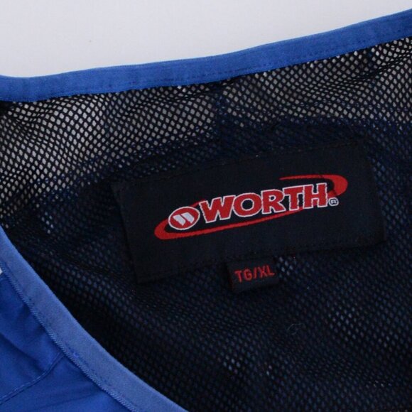 Worth Brand Blue White Slow Pitch Bud Light Baseball Warmup Windbreaker Jacket - Picture 5 of 11